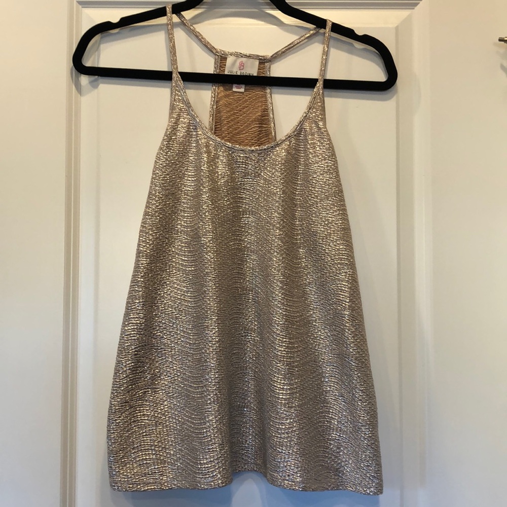 🍀☘️Julie Brown NYC Gold top